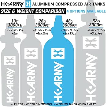 Amazon.com : HK Army Paintball Aluminum HPA Tank W/Regulator